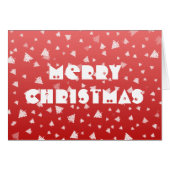 Weihnachtsbaum-Grußkarte (Vorderseite (Horizontal))