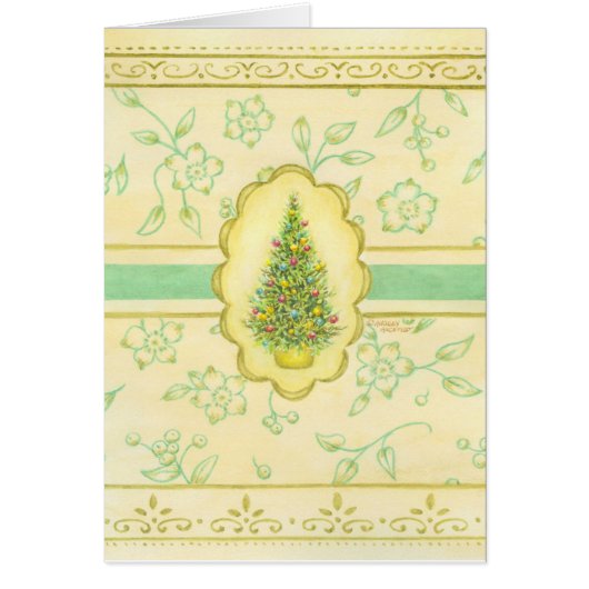 Weihnachtsbaum - Grußkarte (Vorne)