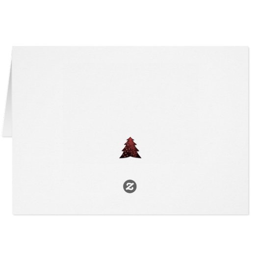 Weihnachtsbaum-Grußkarte (Rückseite Horizontal)