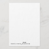 Weihnachtsbaum-Grußkarte Einladung (Rückseite)