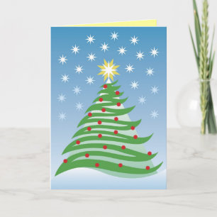 Weihnachtsbaum-Grußkarte Feiertagskarte
