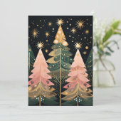 Weihnachtsbaum-Grußkarte Feiertagskarte (Stehend Vorderseite)