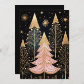 Weihnachtsbaum-Grußkarte Feiertagskarte (Vorne/Hinten)