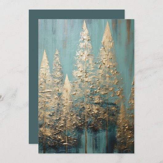 Weihnachtsbaum-Grußkarte Feiertagskarte (Vorne/Hinten)