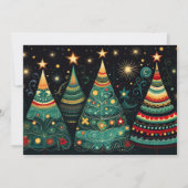 Weihnachtsbaum-Grußkarte Feiertagskarte (Vorderseite)