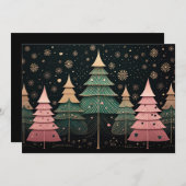 Weihnachtsbaum-Grußkarte Feiertagskarte (Vorne/Hinten)