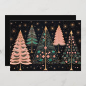 Weihnachtsbaum-Grußkarte Feiertagskarte (Vorne/Hinten)