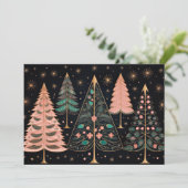 Weihnachtsbaum-Grußkarte Feiertagskarte (Stehend Vorderseite)