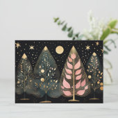 Weihnachtsbaum-Grußkarte Feiertagskarte (Stehend Vorderseite)