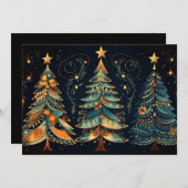 Weihnachtsbaum-Grußkarte Feiertagskarte (Vorne/Hinten)