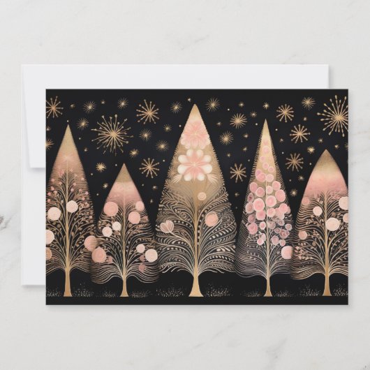 Weihnachtsbaum-Grußkarte Feiertagskarte (Vorderseite)