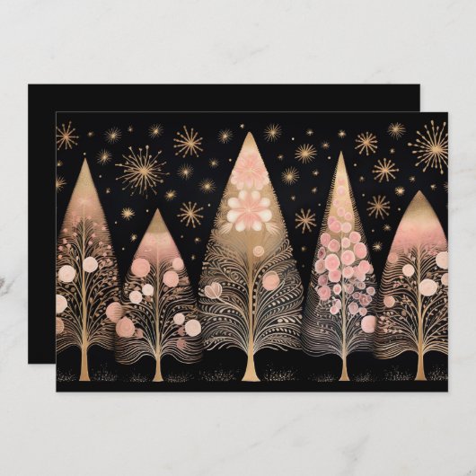 Weihnachtsbaum-Grußkarte Feiertagskarte (Vorne/Hinten)