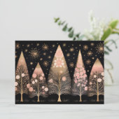 Weihnachtsbaum-Grußkarte Feiertagskarte (Stehend Vorderseite)