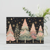 Weihnachtsbaum-Grußkarte Feiertagskarte (Stehend Vorderseite)