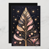 Weihnachtsbaum-Grußkarte Feiertagskarte (Vorne/Hinten)