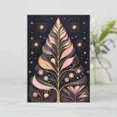 Weihnachtsbaum-Grußkarte Feiertagskarte (Stehend Vorderseite)