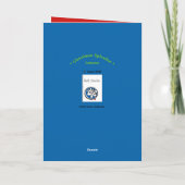 Weihnachtsbaum-Grußkarte Feiertagskarte (Rückseite)