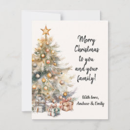 Weihnachtsbaum-Grußkarte Feiertagskarte
