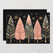 Weihnachtsbaum-Grußkarte Feiertagskarte (Vorne/Hinten)