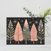 Weihnachtsbaum-Grußkarte Feiertagskarte (Stehend Vorderseite)