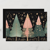 Weihnachtsbaum-Grußkarte Feiertagskarte (Vorne/Hinten)