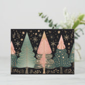 Weihnachtsbaum-Grußkarte Feiertagskarte (Stehend Vorderseite)