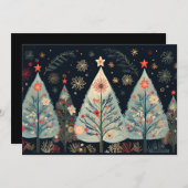 Weihnachtsbaum-Grußkarte Feiertagskarte (Vorne/Hinten)