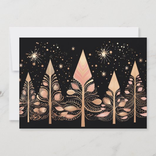 Weihnachtsbaum-Grußkarte Feiertagskarte (Vorderseite)