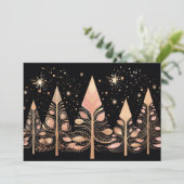 Weihnachtsbaum-Grußkarte Feiertagskarte (Stehend Vorderseite)