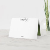 Weihnachtsbaum Grußkarte/Grün Feiertagskarte (Rückseite)