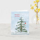 Weihnachtsbaum-Grußkarte Karte (Gelbe Blume)