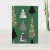 Weihnachtsbaum-Grußkarte Karte (Rückseite)