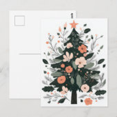 Weihnachtsbaum-Grußkarte Postkarte (Vorne/Hinten)