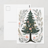 Weihnachtsbaum-Grußkarte Postkarte (Vorne/Hinten)