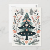 Weihnachtsbaum-Grußkarte Postkarte (Vorne/Hinten)