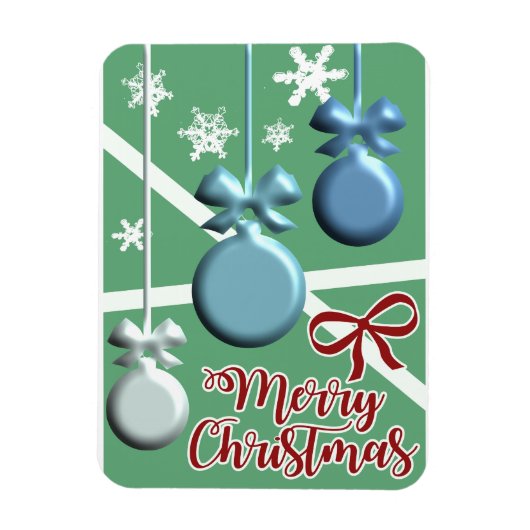 Weihnachtsbaum Grußkarte zum Fest Magnet (Vertikal)