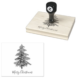 Weihnachtsbaum Gummistempel