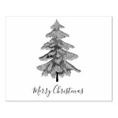 Weihnachtsbaum Gummistempel (Prägung)