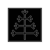 Weihnachtsbaum Gummistempel (Prägung)