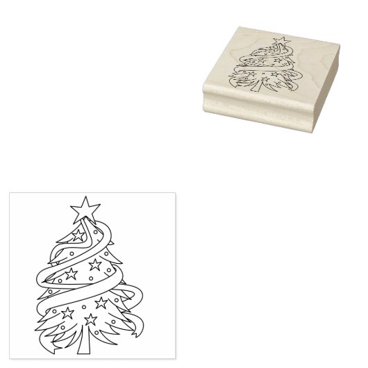 Weihnachtsbaum Gummistempel (Stempel)
