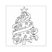 Weihnachtsbaum Gummistempel (Prägung)