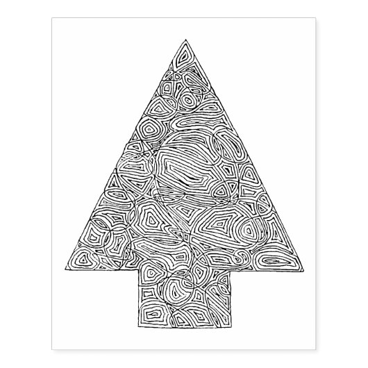 Weihnachtsbaum Gummistempel (Prägung)