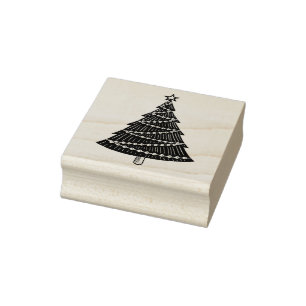 Weihnachtsbaum Gummistempel