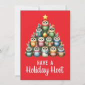 Weihnachtsbaum haben eine Weihnachtskarte Feiertagskarte (Vorderseite)