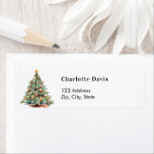 Weihnachtsbaum handgezeichnet Rücksendeadresse (Insitu)