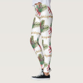 Weihnachtsbaum Handprint Kunst Leggings (Links)