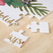 Weihnachtsbaum Handprint Kunst Puzzle (Seite)