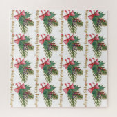 Weihnachtsbaum Handprint Kunst Puzzle (Horizontal)