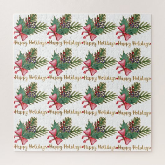 Weihnachtsbaum Handprint Kunst Puzzle (Vertikal)