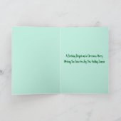 Weihnachtsbaum Happy Birthday Card Dankeskarte (Innenseite)